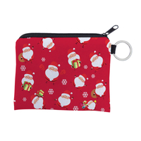 크리스마스 선물 동전 지갑 방수 저장 가방 휴대용 성격 카드 가방 키 가방