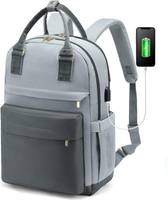 멀티 구획 고품질 나일론 USB 충전 남자 사용자 정의 로고 노트북 배낭 가방 작업 학교 여행 배낭 가방