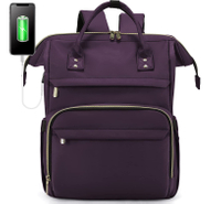 여성을위한 노트북 배낭 패션 여행 가방 비즈니스 컴퓨터 지갑 작업 가방 Usb 포트