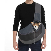 작은 개 고양이 강아지 조정 가능한 스트랩 메쉬에 대 한 사용자 지정 휴대용 애완 동물 어깨 개 산책 캐리 가방 슬링 캐리어
