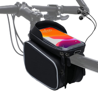 자전거 전화 전면 프레임 가방 - 방수 자전거 탑 튜브 사이클링 전화 마운트 팩 전화 케이스