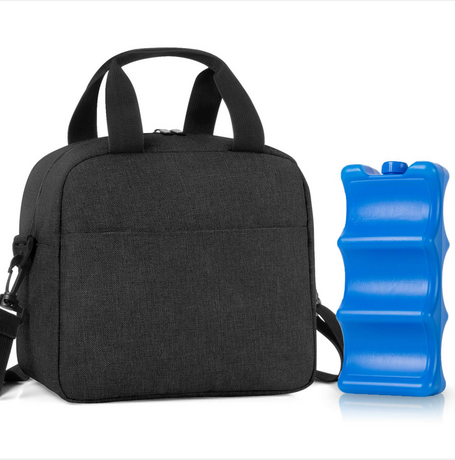 블랙 사용자 정의 로고 모유 쿨러 가방 여행 아기 병 캐리어 토트 백은 최대 6 개의 대형 9 온스 병에 맞습니다.