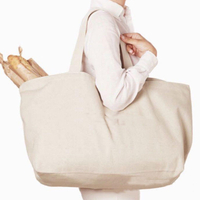 재사용 가능한 도매 여성 식료품 재사용 가능한 손 가방 접이식 두꺼운 캔버스 면화 친환경 쇼핑백