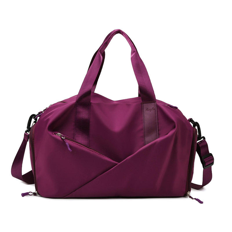 사용자 정의 로고 핑크 체육관 가방 여성 방수 패션 더플 토트 백 수하물 더플 여행 가방