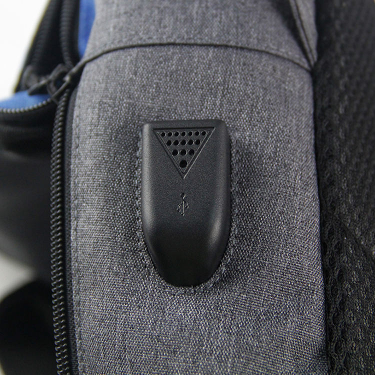 패션 비즈니스 캐주얼 남자 가슴 가방 단일 어깨 배낭 USB 슬링 Crossbody 가방 팩
