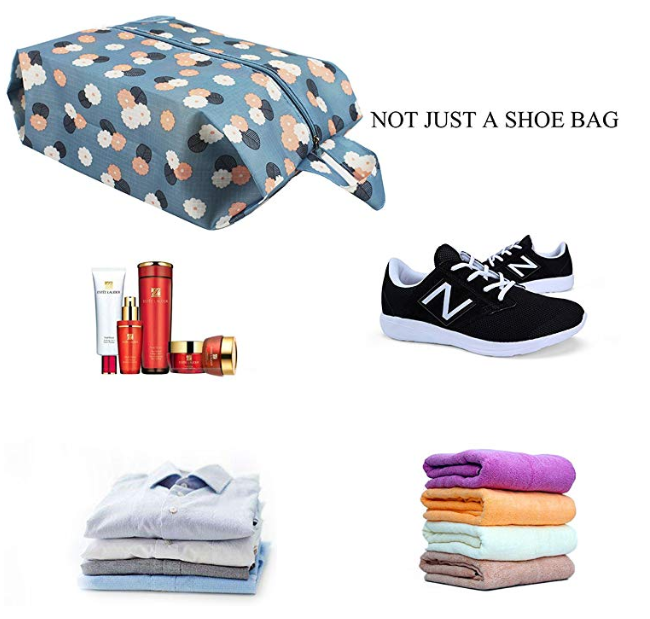 휴대용 여행 신발 가방 주최자 방수 나일론 공간 절약 스토리지