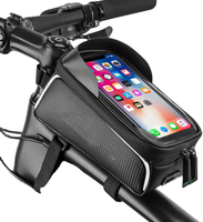 자전거 전화 전면 프레임 가방 자전거 가방 방수 자전거 전화 마운트 탑 튜브 가방 자전거 전화 케이스 홀더 액세서리 사이클링 파우치