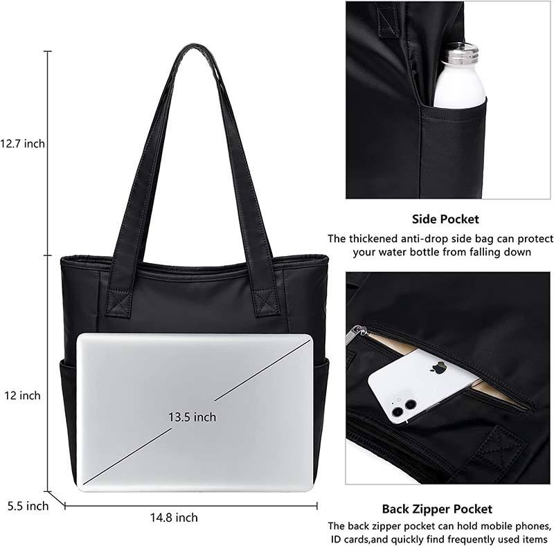 패션 여성 사용자 정의 승화 인쇄 로고 토트 백 핸드백 노트북 구획과 대형 여행 어깨 가방