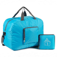 확장 가능한 접이식 어린이 성인 스포츠 더플 캐리어 접이식 주말 여행 가방 더플 블루