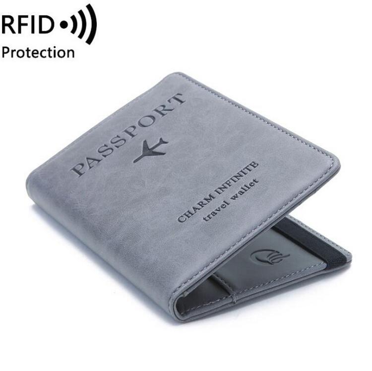 럭셔리 PU 가죽 여권 커버 신용 카드 소지자 여행 지갑 항공 여행을위한 도난 방지 RFID 여권 소지자