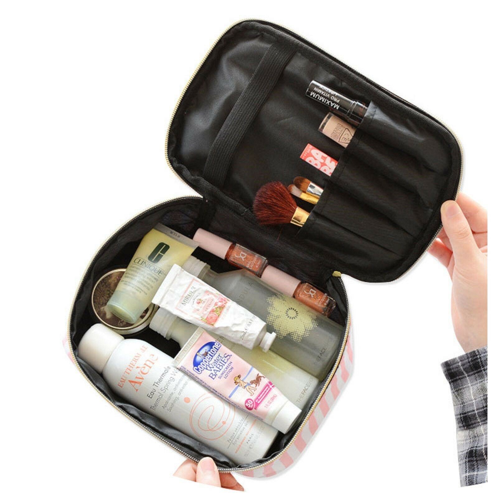 화장품 가방 여행 주최자 세면 용품 가방 세트 핑크 메이크업 보관 걸이 가방