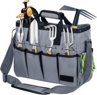 Amzon의 뜨거운 판매 멀티 포켓 옥스포드 헝겊 대용량 도구 파우치 가방 정원 도구 가방 정원 키트 도구 보관 가방